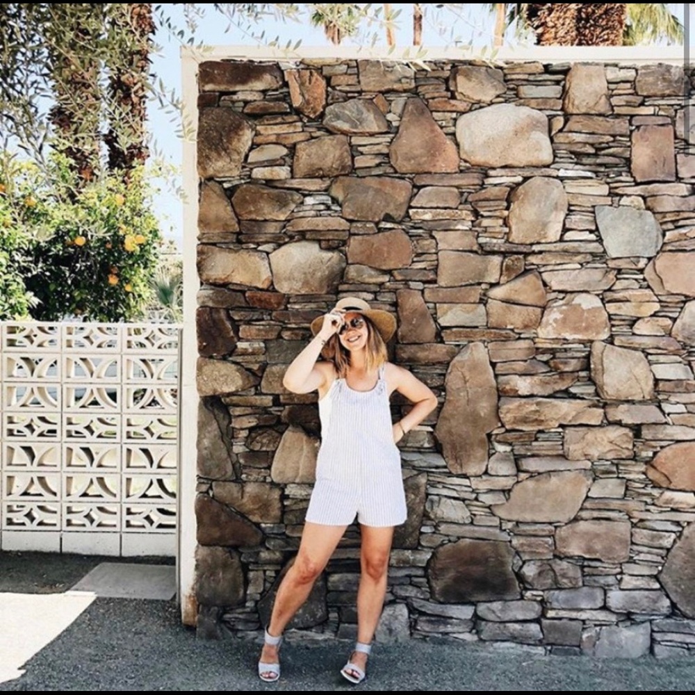 CJLA Rhett Overalls Charcoal and White Size L